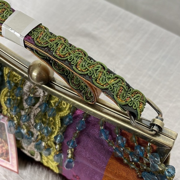 Gorgeous Mulimedia Small Handbag purse mini hippie chic Malina ? Vintage ? - Picture 6 of 16